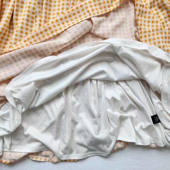 Torrid Yellow White Gingham Sleeveless Dress Lightweight Flowy Pretty Cute 4X - Picture 9 of 12